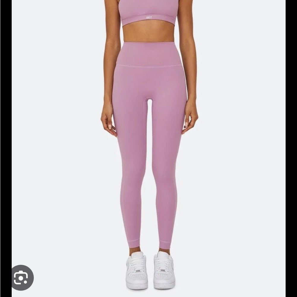 SET Active Lavender High-Waist Seamless Leggings